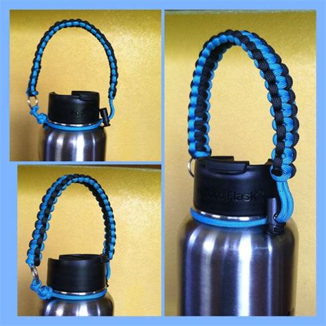 paracord handle for water bottle|diy water bottle handles.